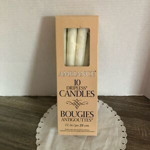 Ambiance Ivory Dripless Candles